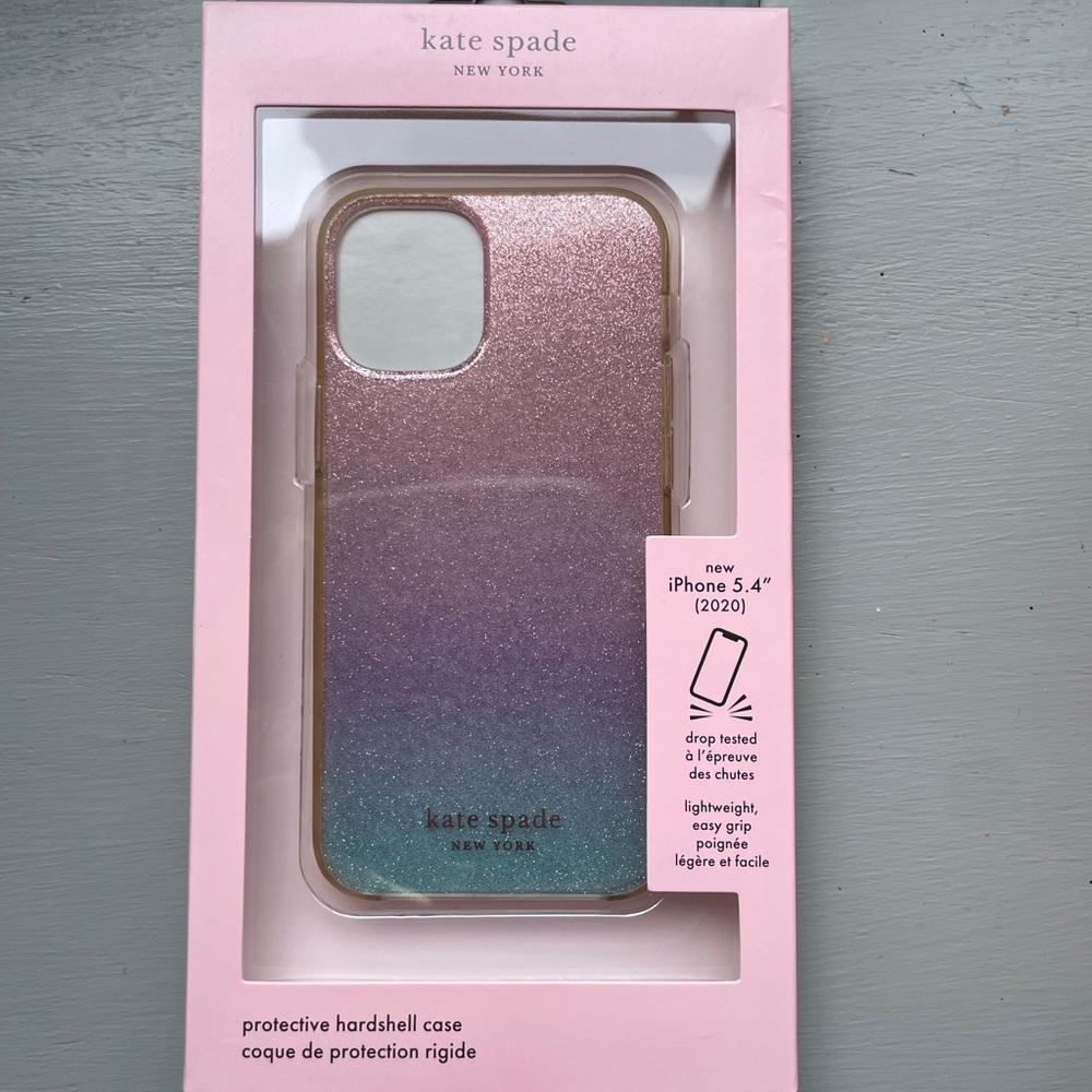 Kate Spade iPhone 12 mini glitter ombré phone case